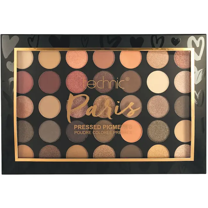Technic 35 Shades Pressed Pigments Eyeshadow Palette - Paris
