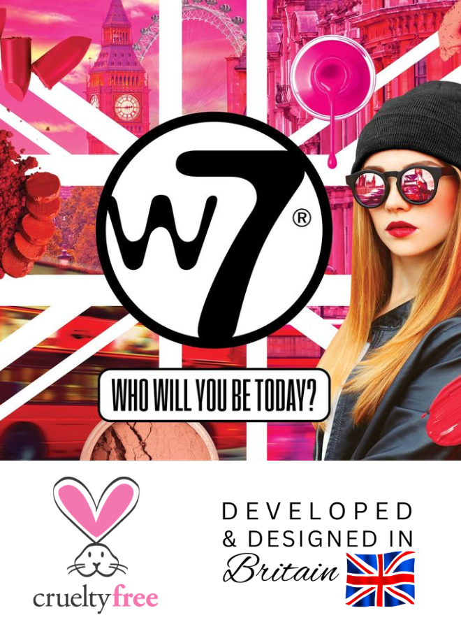 W7 Flawless Base Cream Colour Correcting Palette - 7 Shades to Improve Skin Discolouration & Imperfections