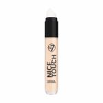 W7 Nice Touch Concealer- Medium Coverage - 2-in-1 Sponge Stick Applicator and Blending Sponge - Vegan Makeup