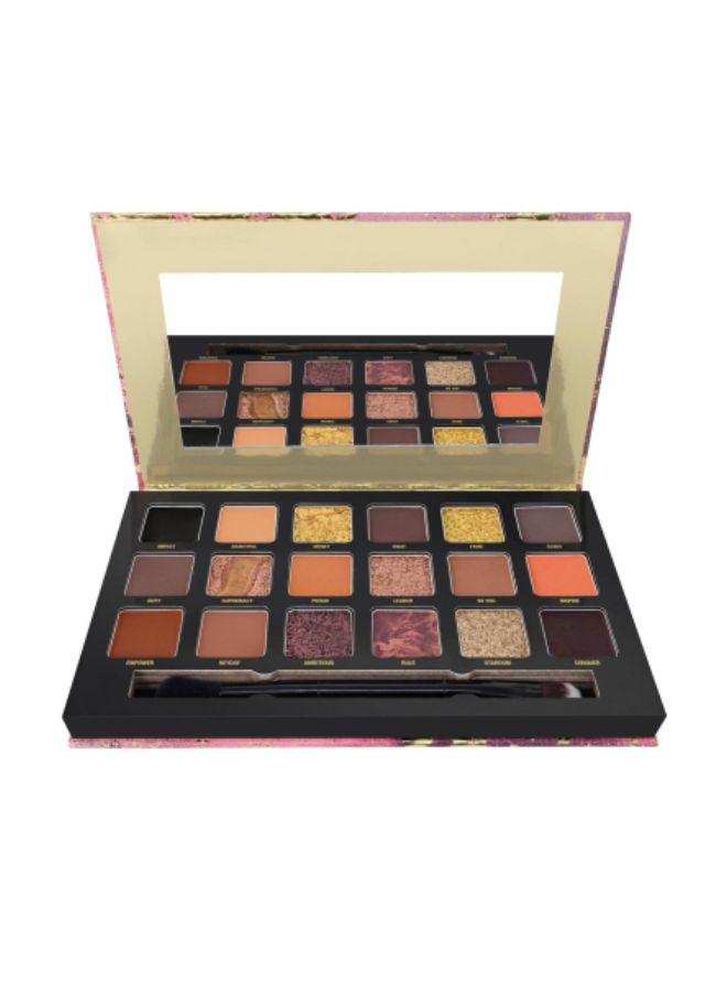 W7 Influence Pressed Pigment Palette Makeup Tones: Matte, Shimmer, Glitter & Chromes | Colors: Hot Pinks, Soft Pinks, Purples, Blues | Cruelty Free, Vegan Makeup For Women